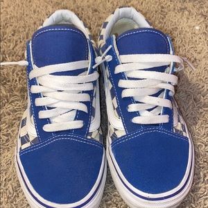blue checker vans